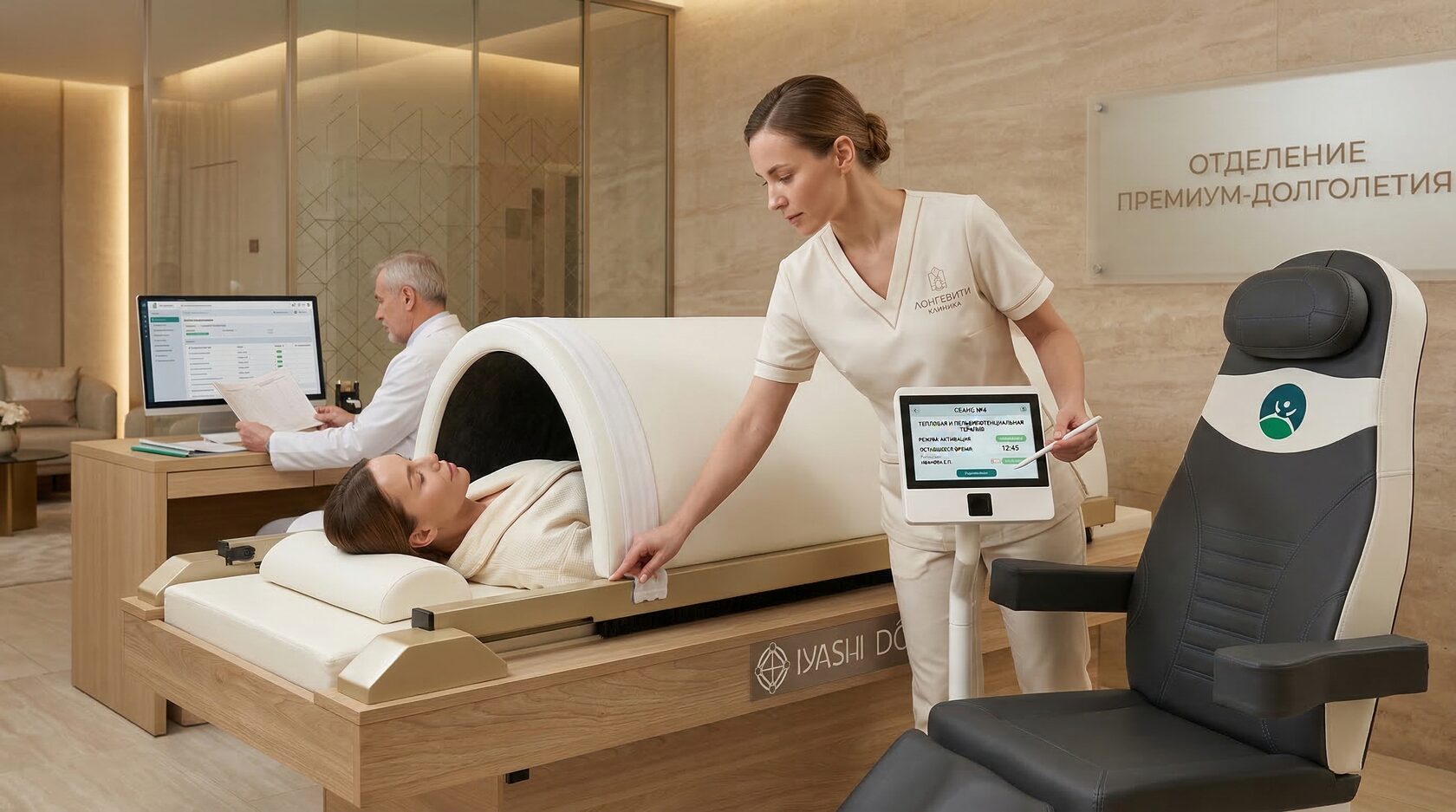 Команда специалистов в wellness-центре