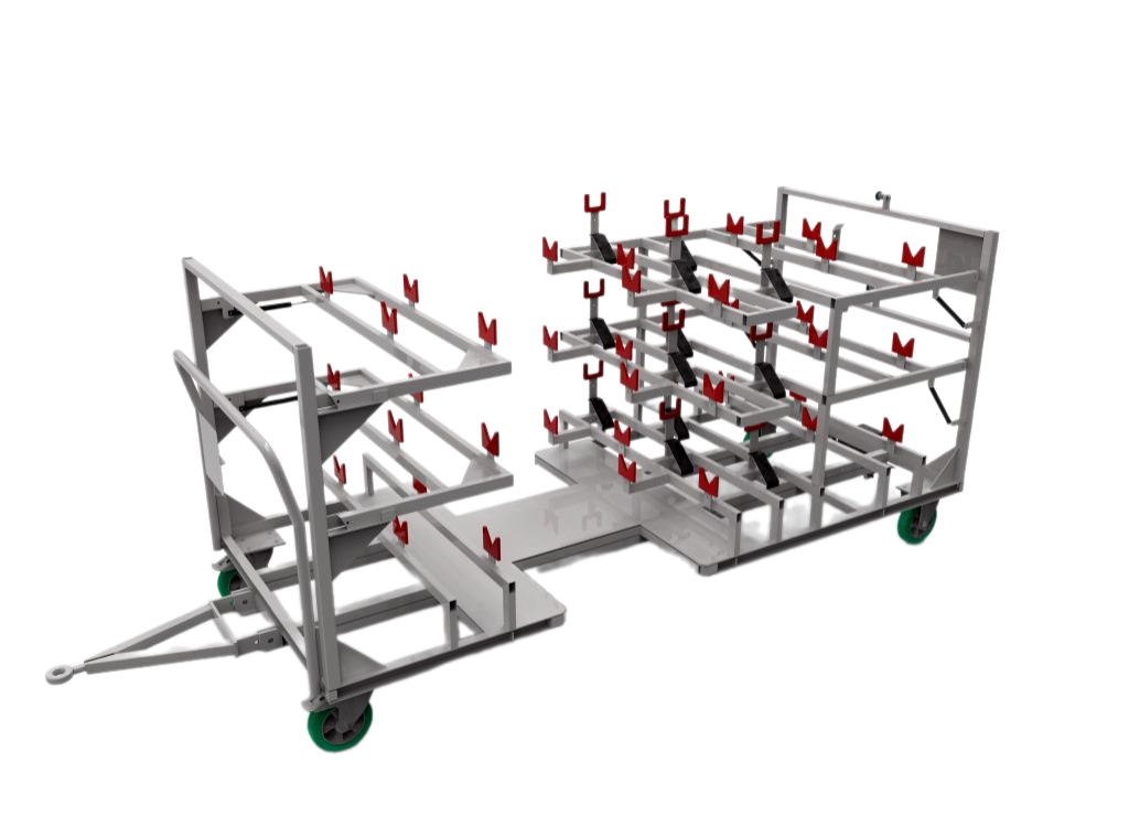 Изготовление тележек с подставками