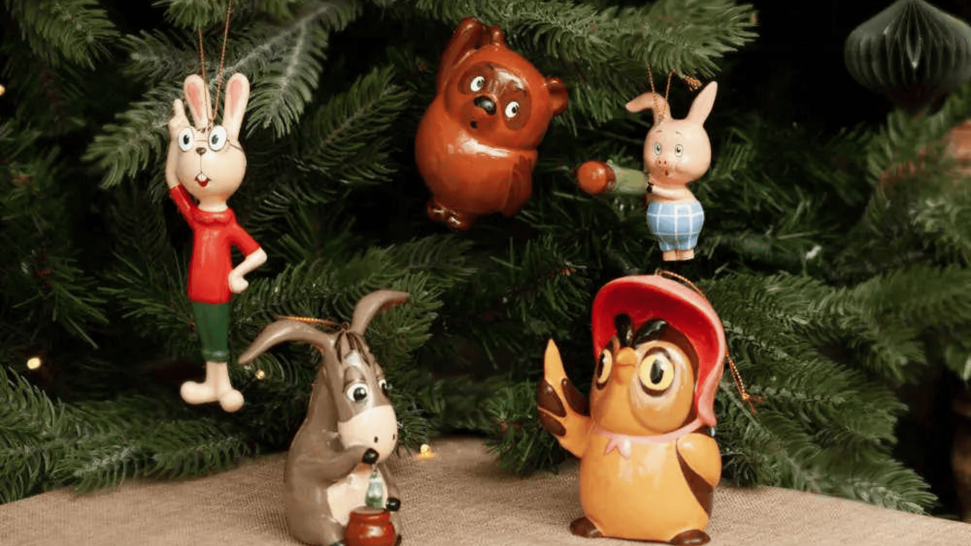 ярославский изразец, майолика, советские мультфильмы, вини пух, ослик иа, заяц, печка