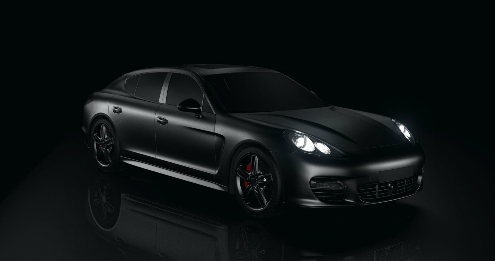 Porsche Panamera черный обои