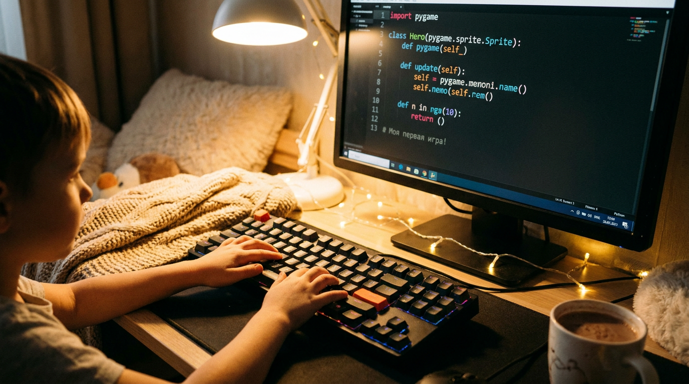 Что такое нейросеть: ребенок уверенно пишет скрипты на языке Python
