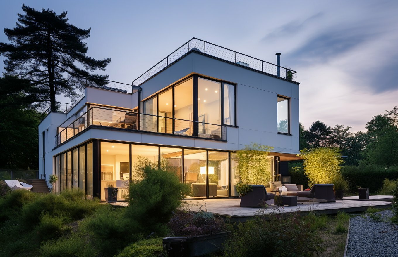 проект дома с бассейном