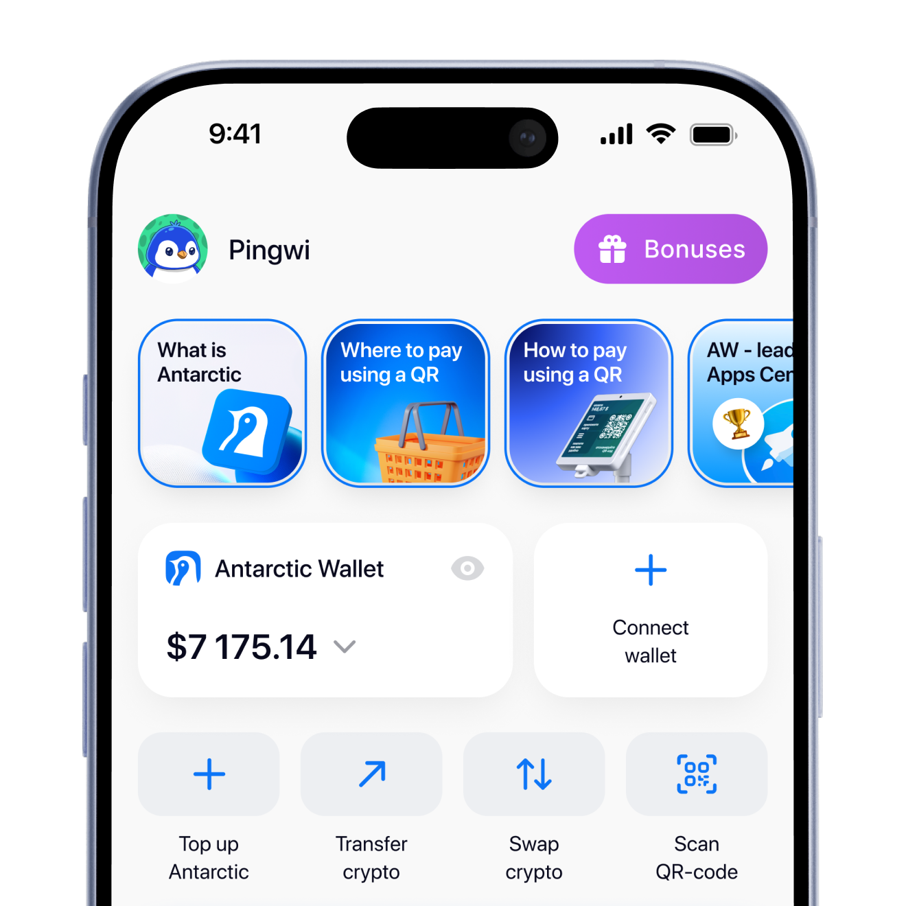 Qr Code Wallet Pay crypto to QR code – Antarctic Wallet