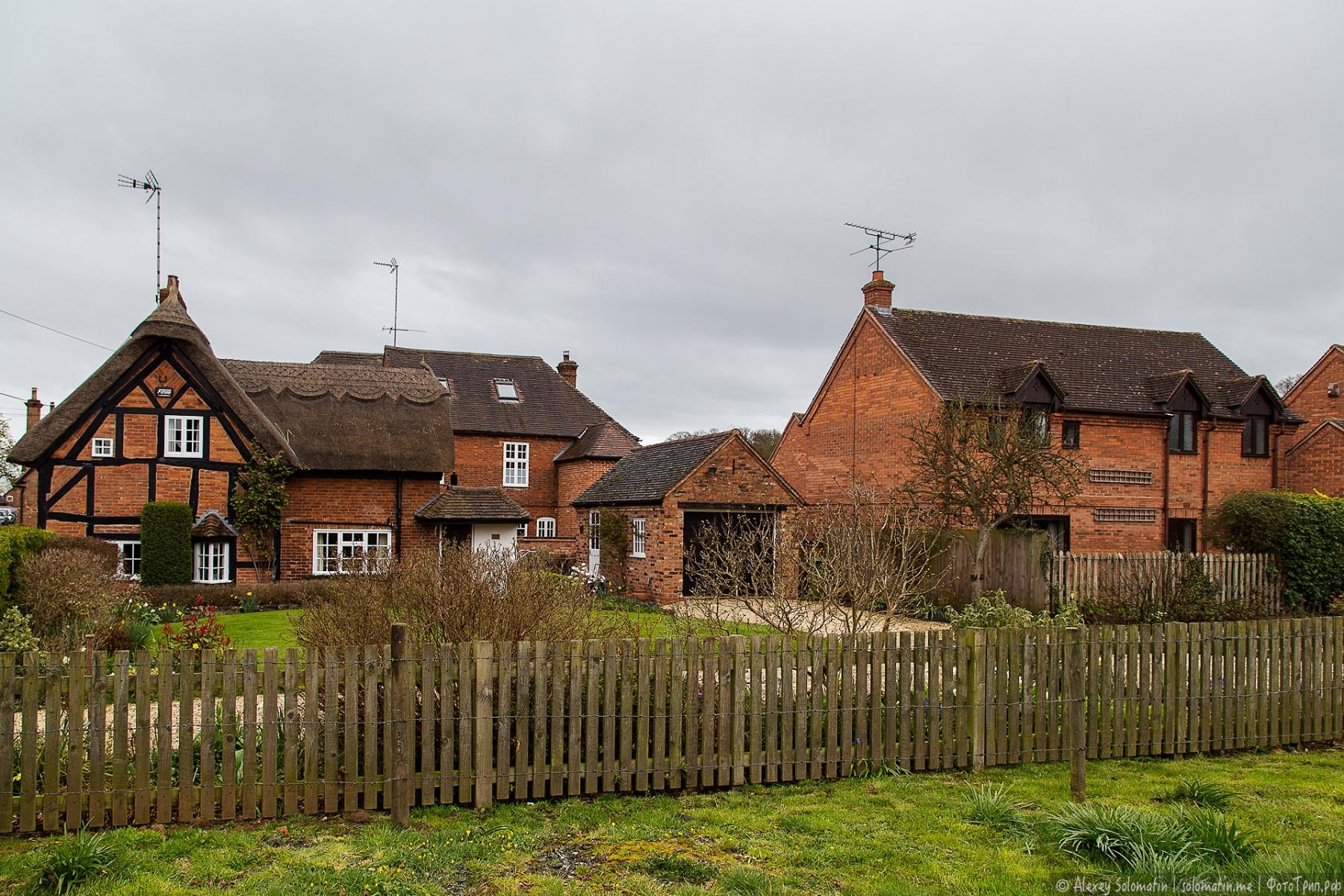 Деревня Stoneleigh Англия