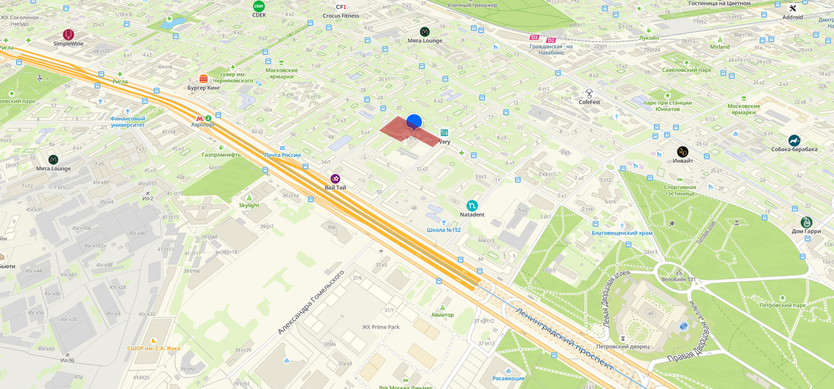 Пятно застройки ЖК Муза