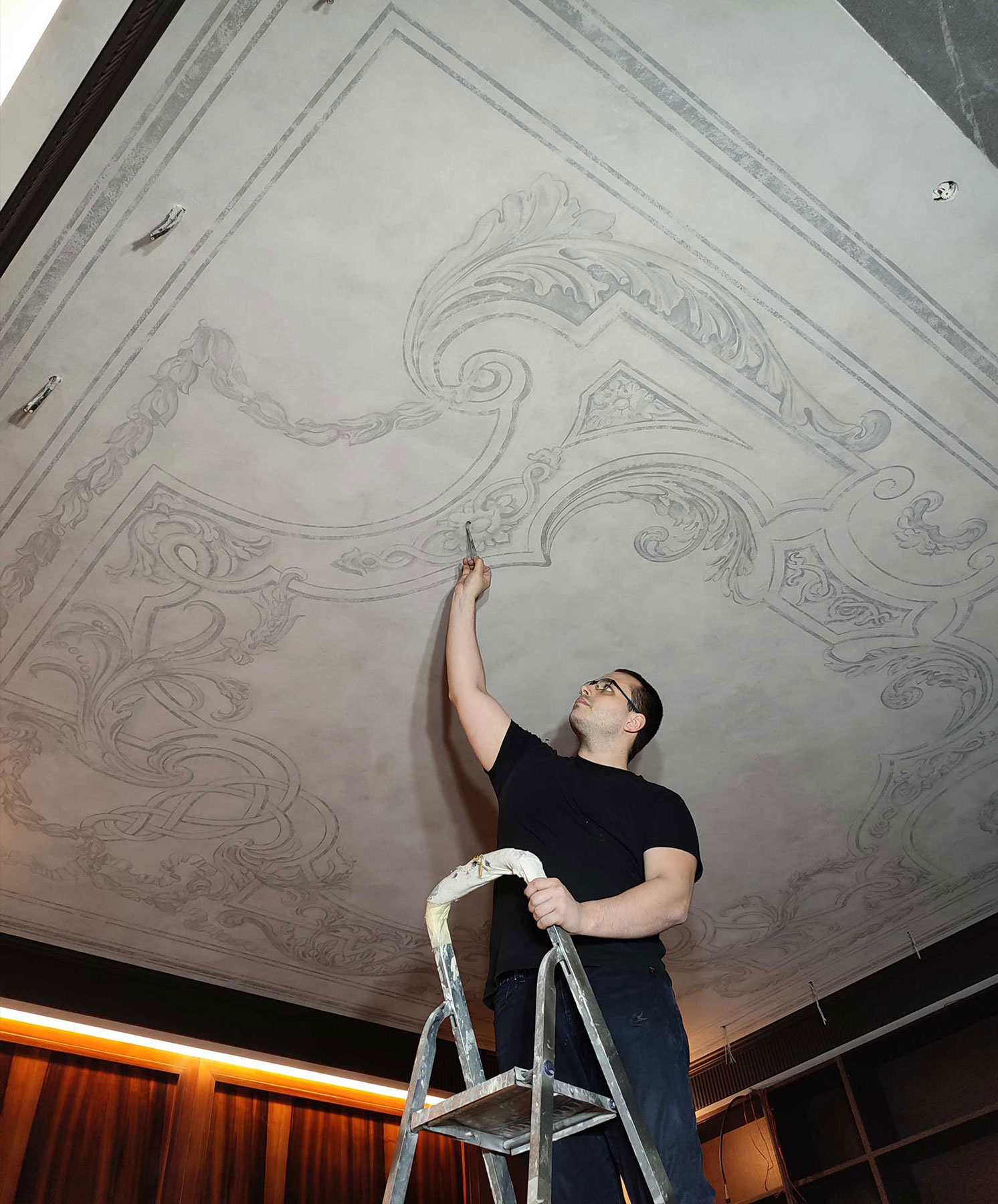 Художник по альфрейной росписи, Альфрейная роспись в интерьере, Альфрейная роспись в квартир