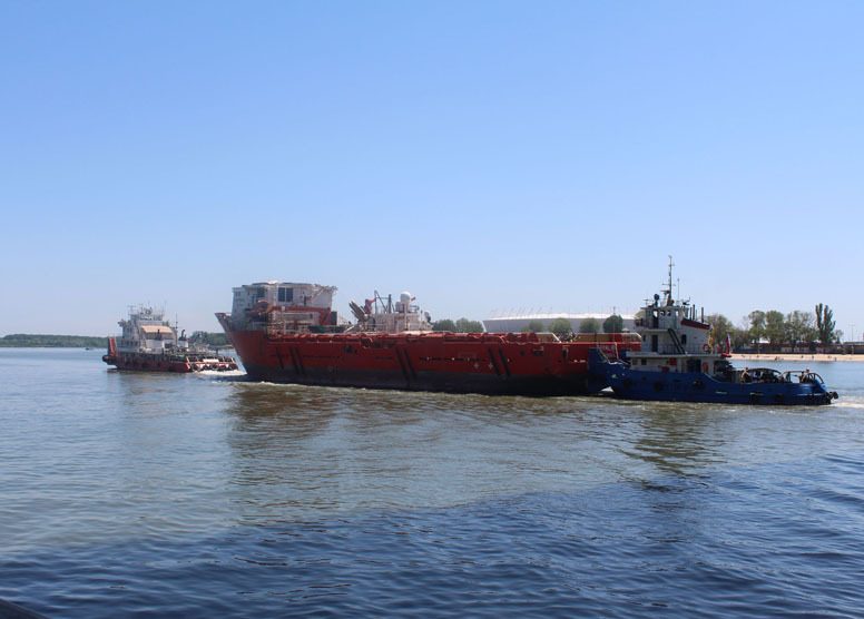 Буксировка Platform Supply Vessel «SAVALAN» из Азова в Астрахань