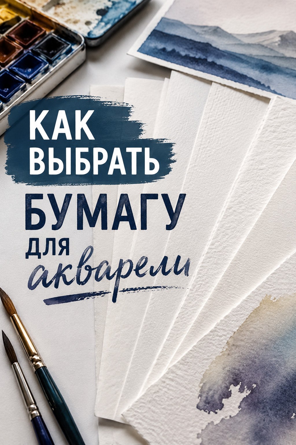 Как выбрать бумагу для акварели