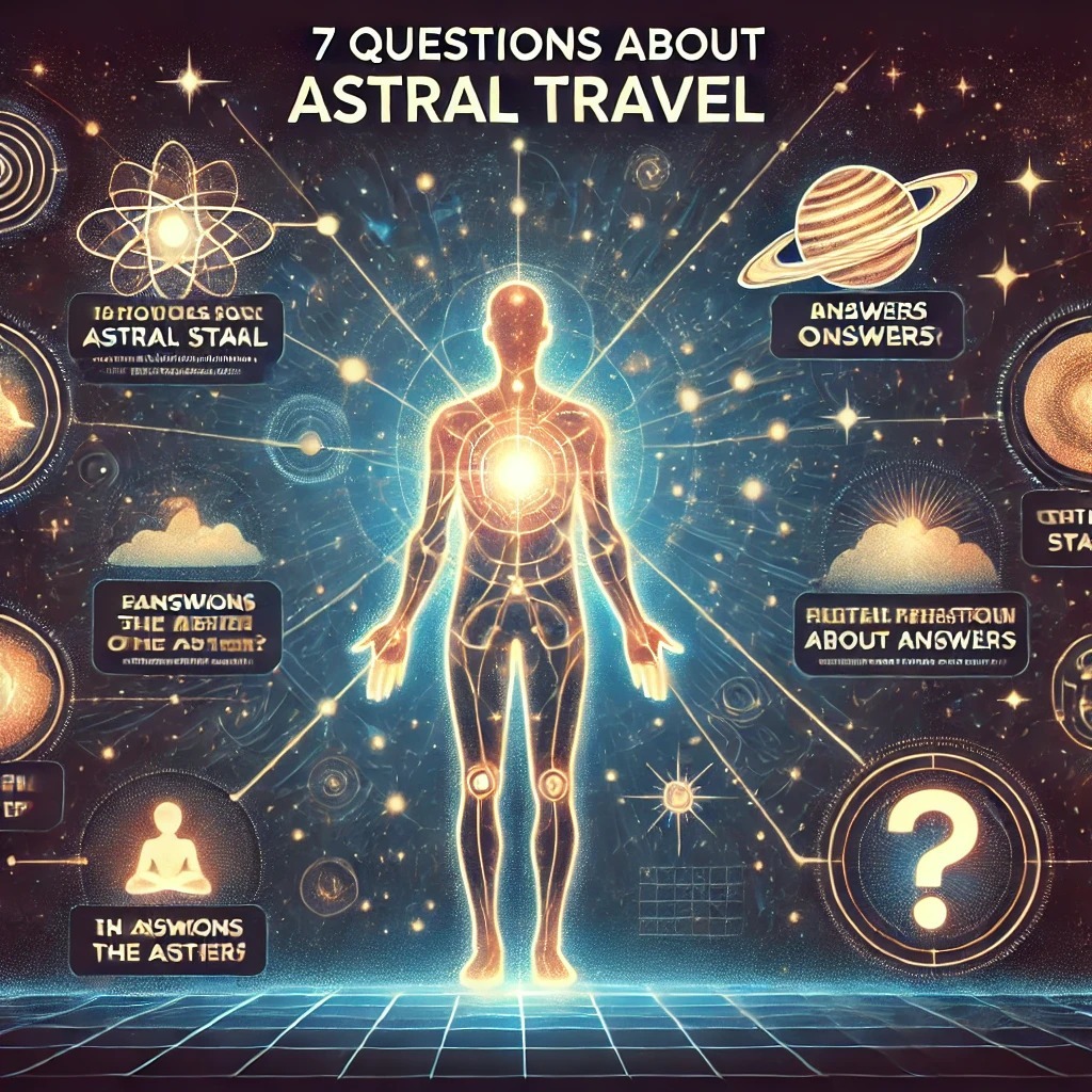Infografica educativa con domande e risposte visualizzate in uno stile cosmico.