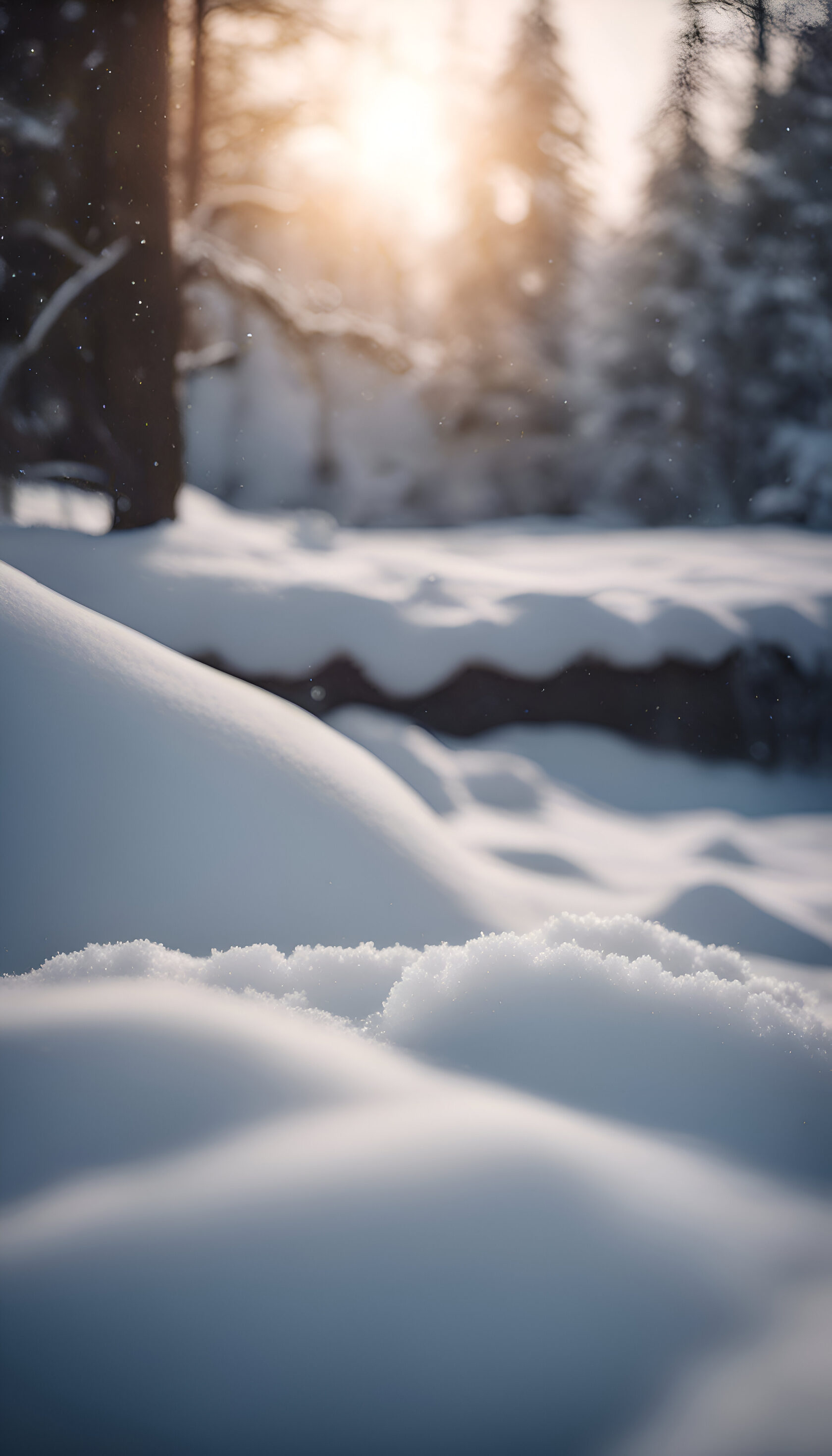 Snow flow. Snow flow