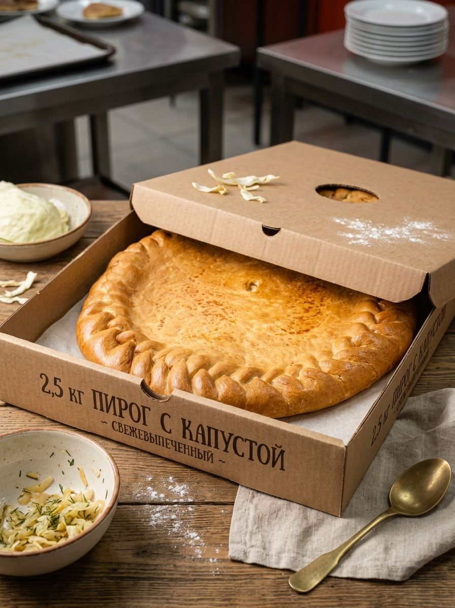 Большой мясной пирог 2500 г
