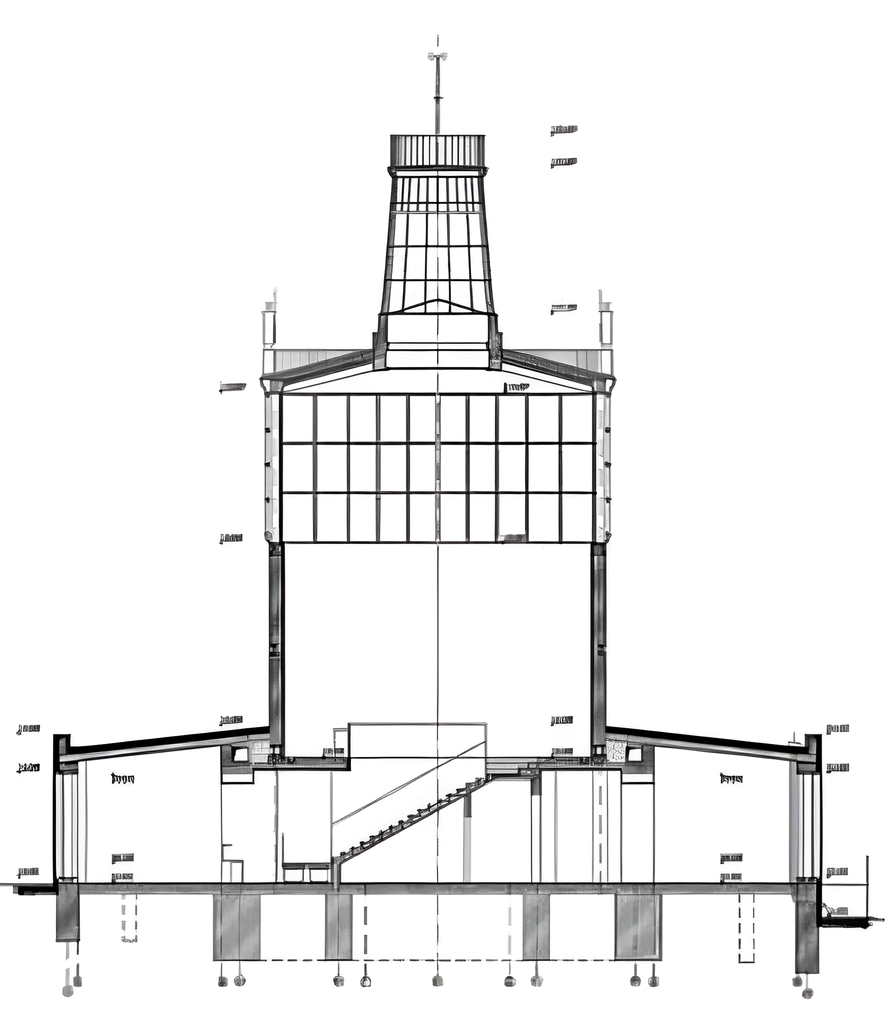 Павильон ВДНХ. Разрез
