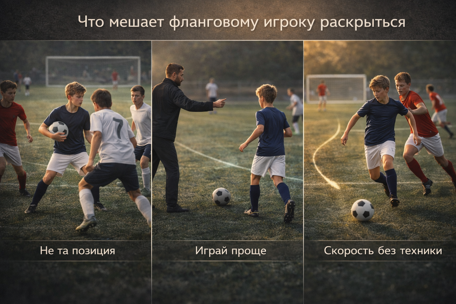 Что мешает фланговому игроку раскрыться