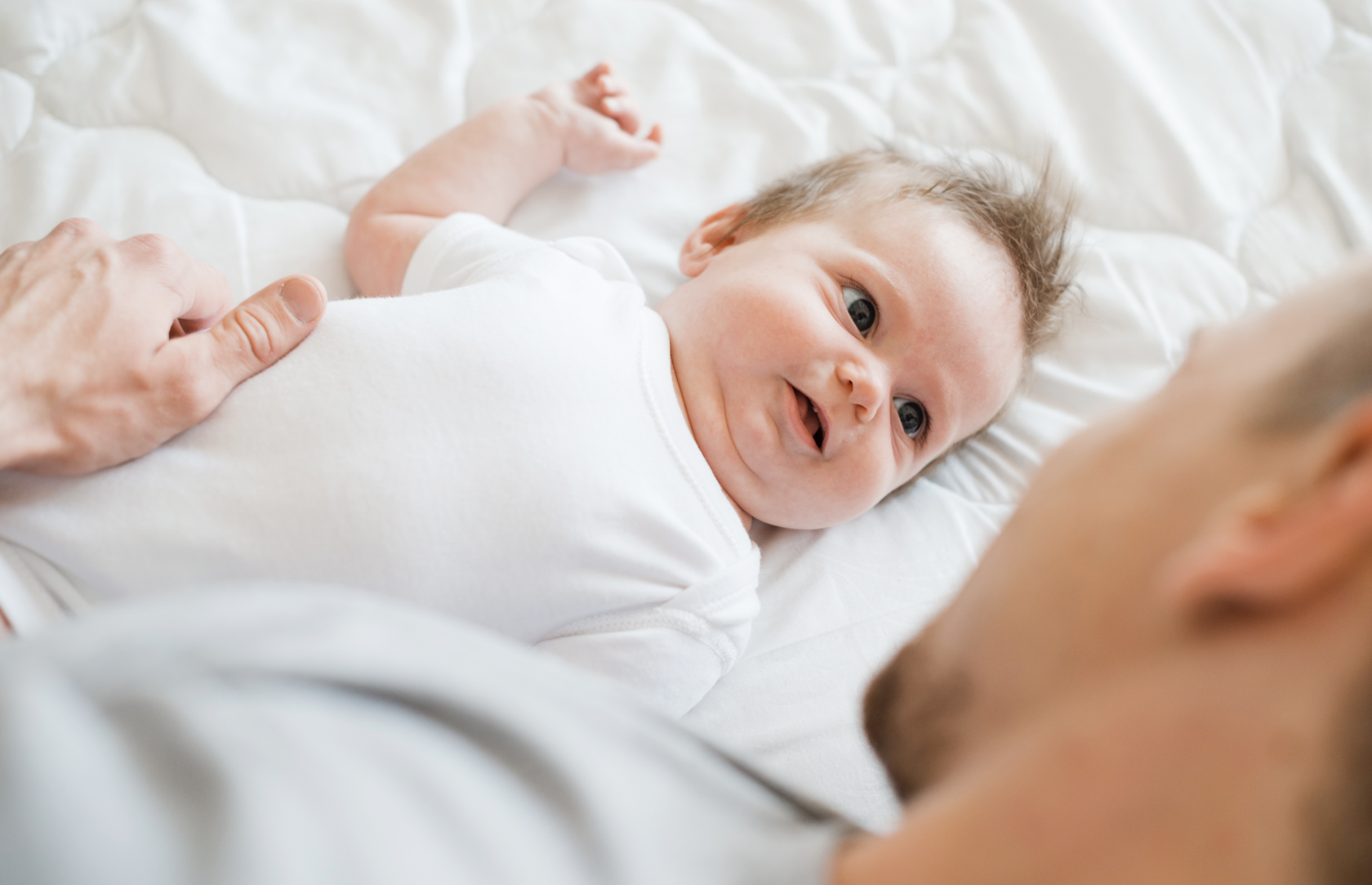 Baby won’t sleep during newborn sleep regression — first-year growth spurts and night wakings.