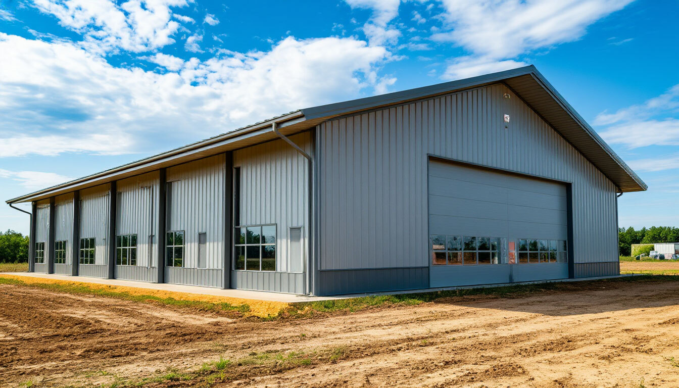 Строительство ангаров из сэндвич цены