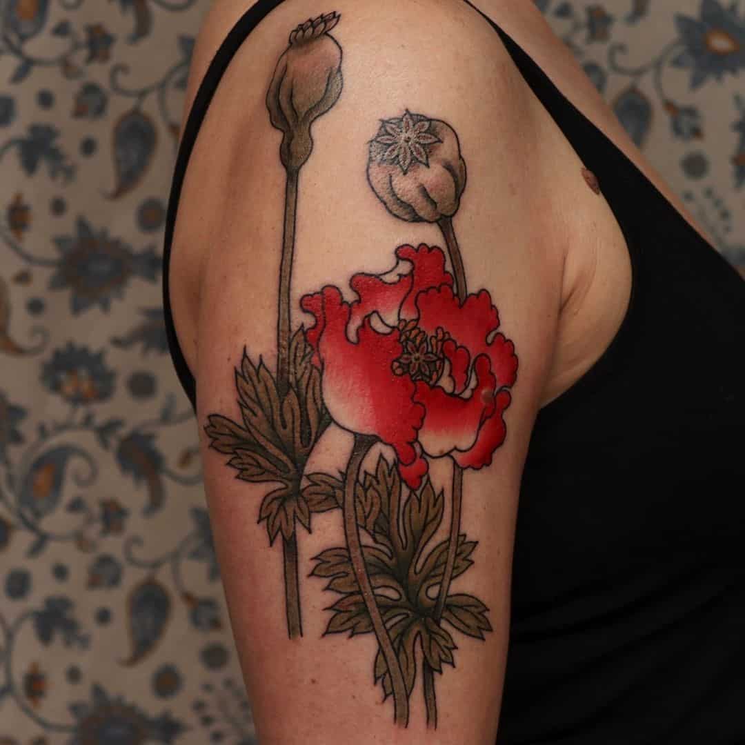Татуировки цветы значение