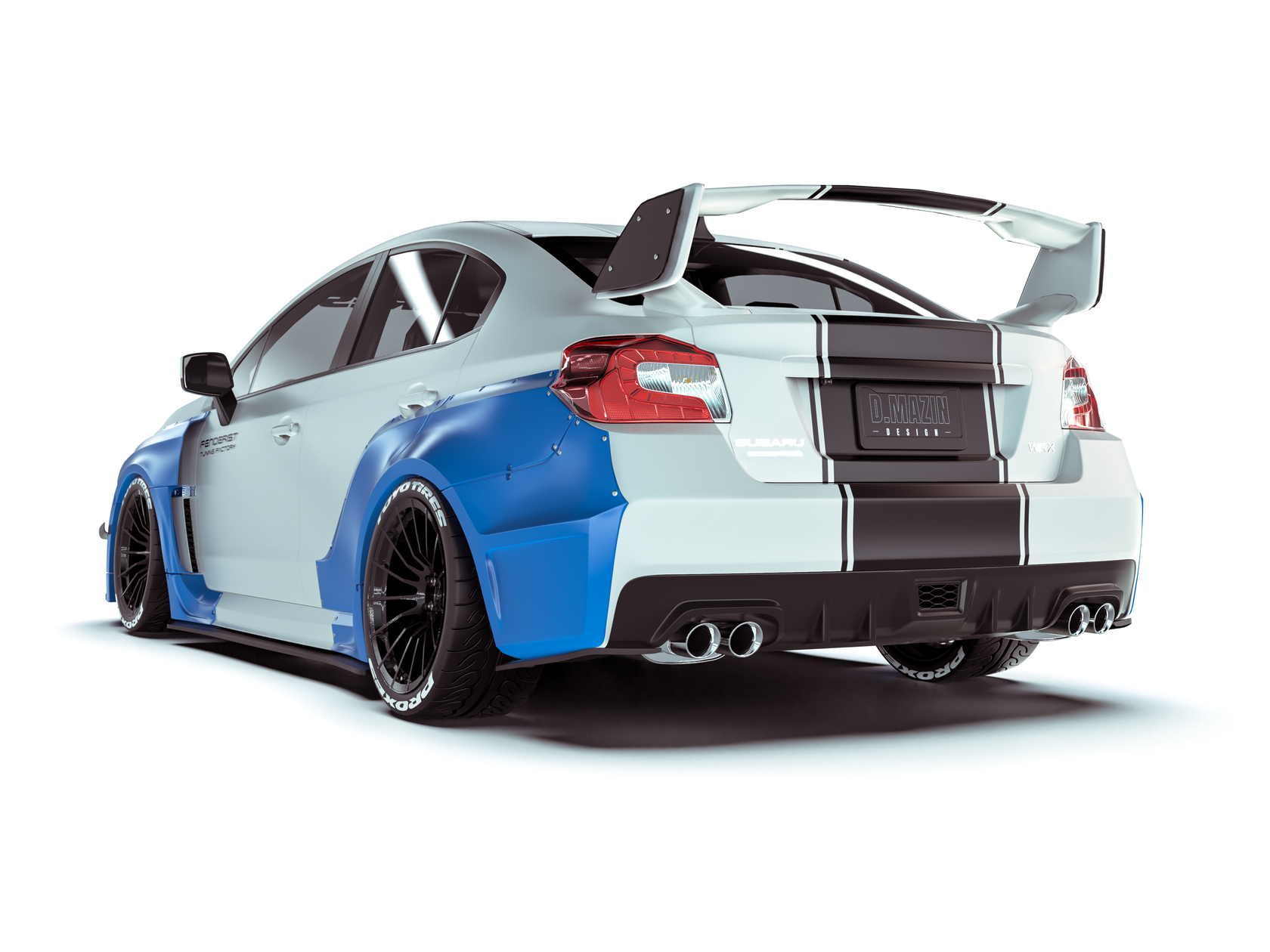 Full URBANR ver 2 kit / WIDE BODY KIT Subaru Impreza WRX STI 1417