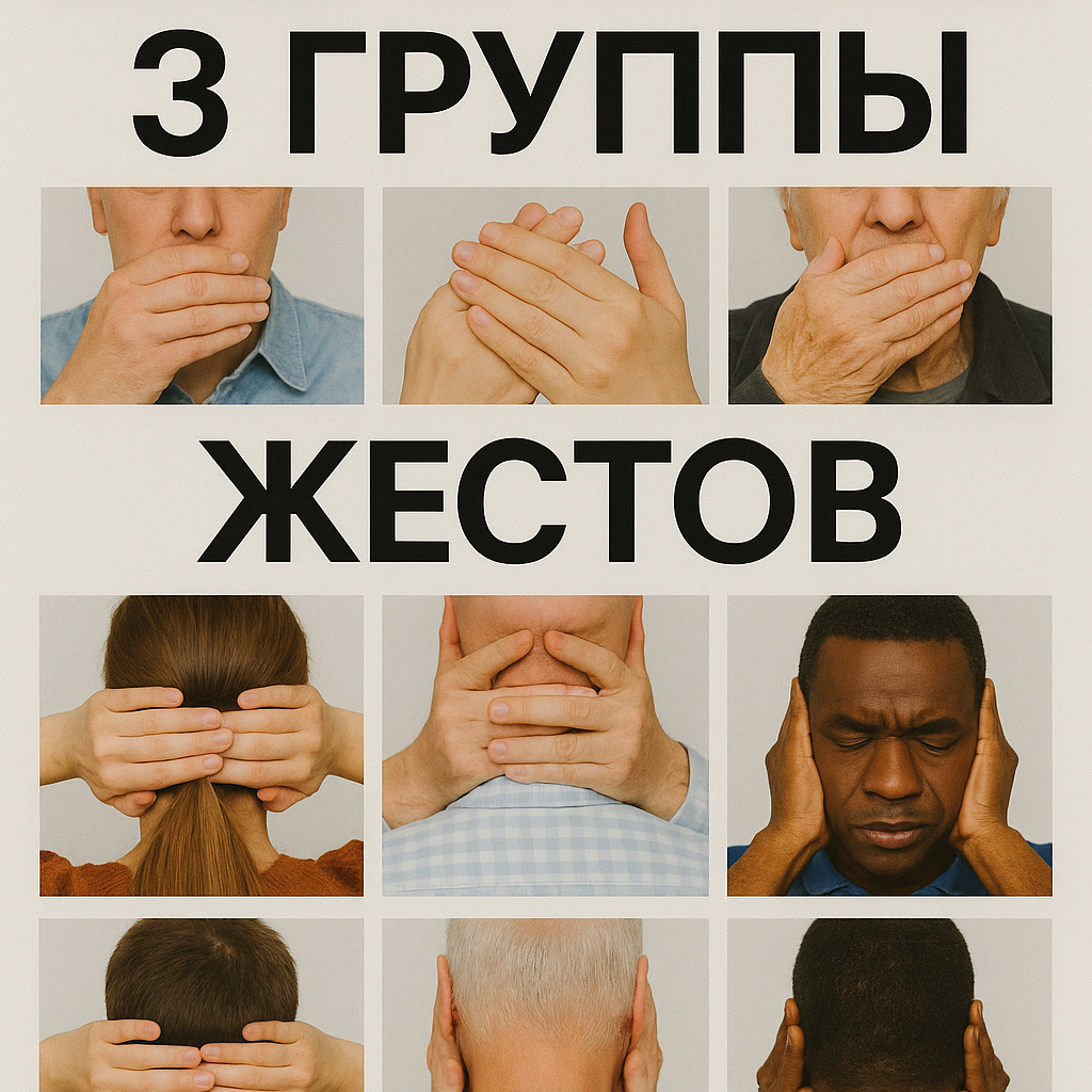 3 группы жестов