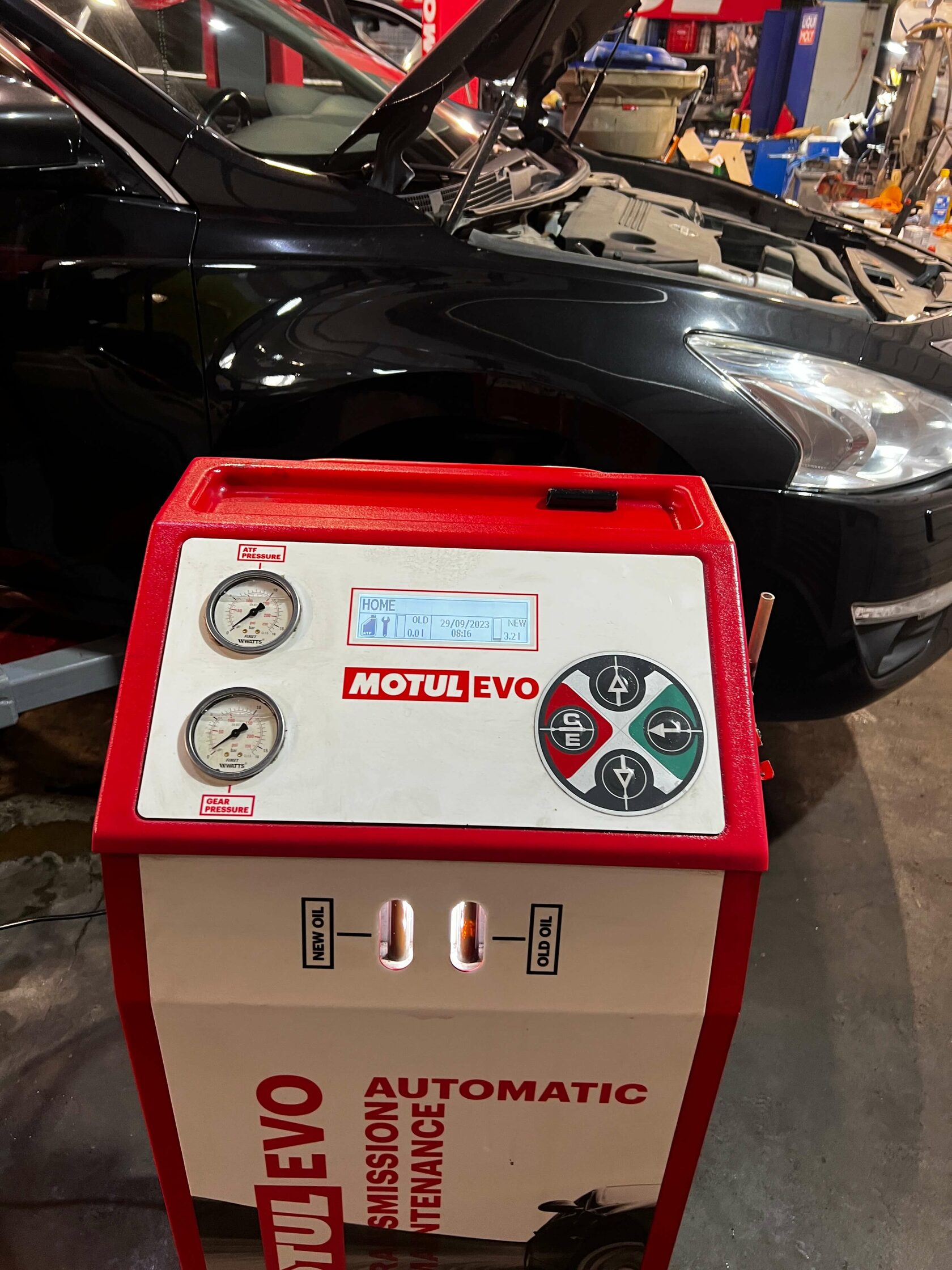 Проверка давления и состояния масла