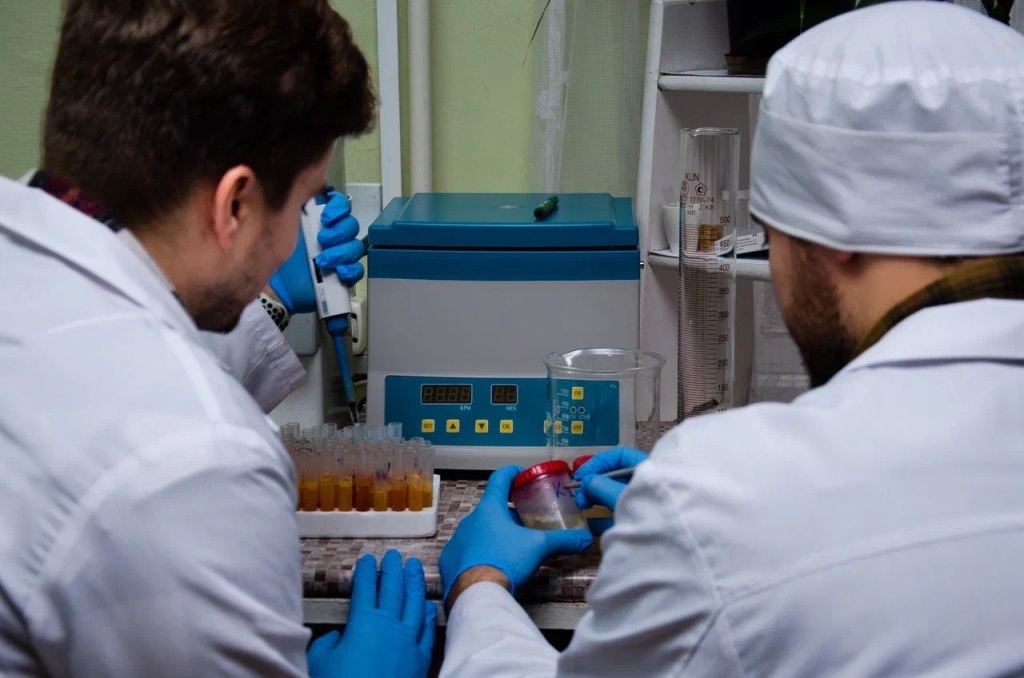 Процесс пробоподготовки для комплексной лабораторной диагностики биологического материала от с.х. животных, Анализы кормовые добавки для животных биохимический анализ