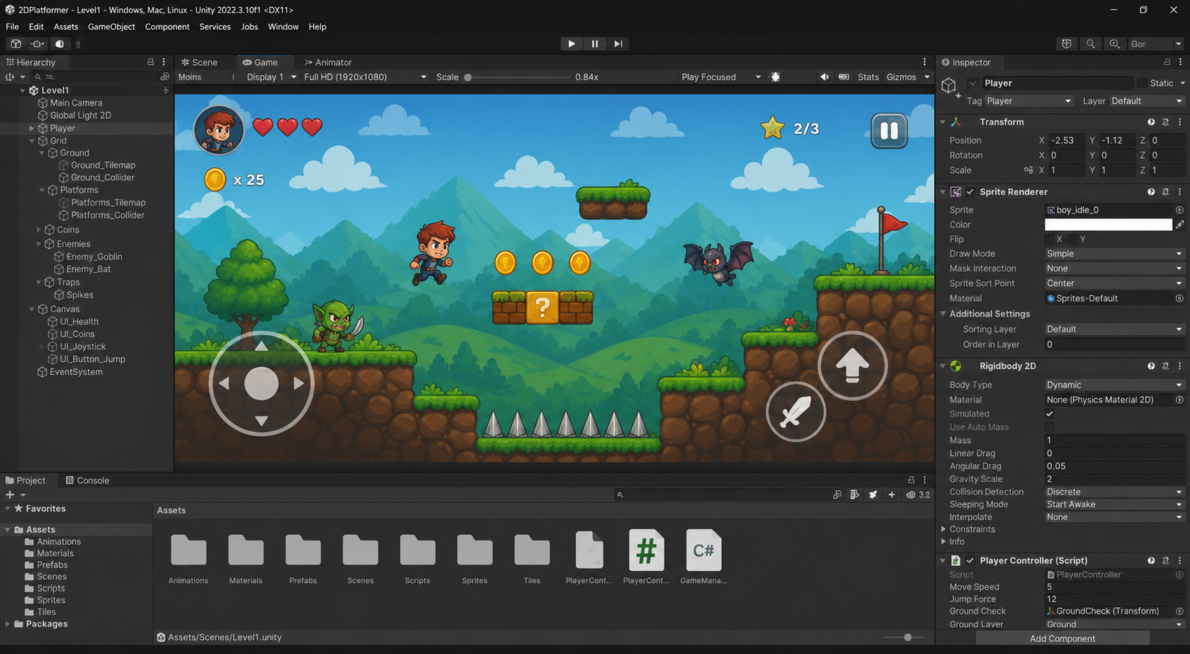 Unity 2D