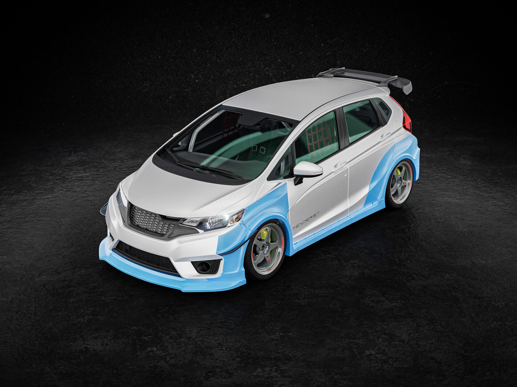 FENDERIST SPEC S Fender Flares Set / WIDE BODY KIT HONDA FIT / JAZZ 13-16