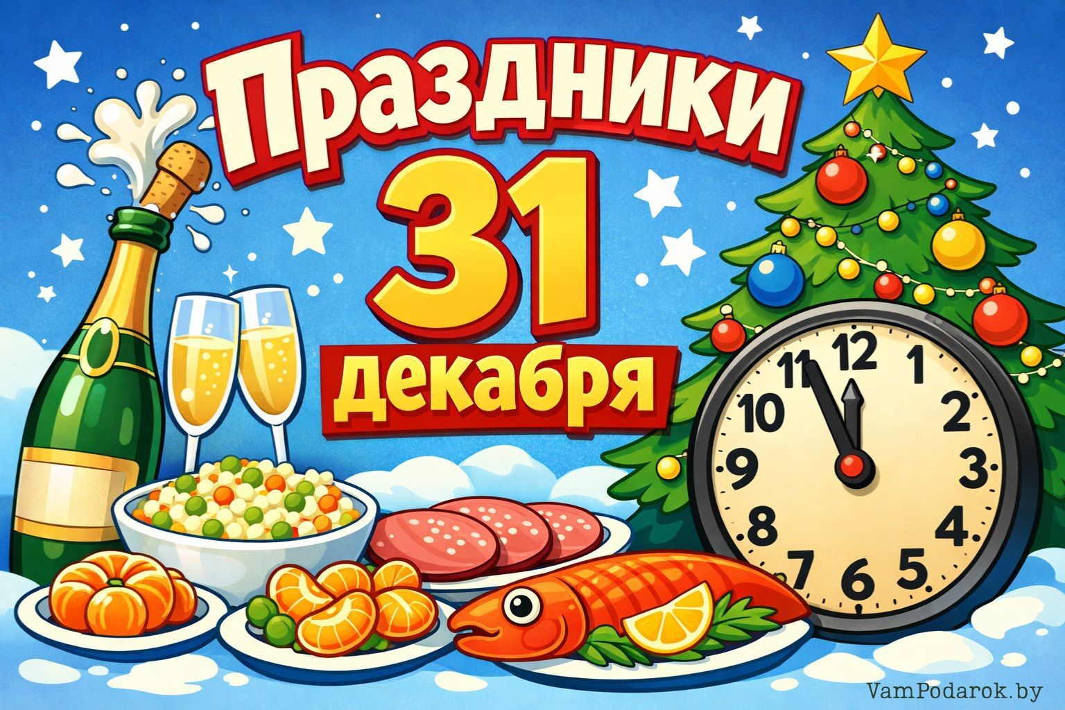 Праздники 31 декабря 2025 года