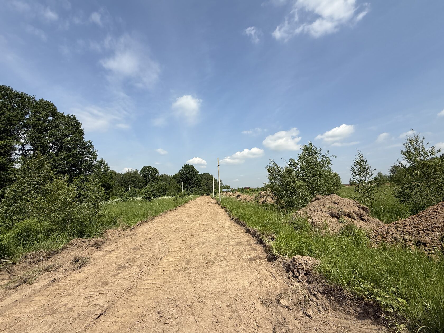 строительство дорог (в посёлке/в КП 