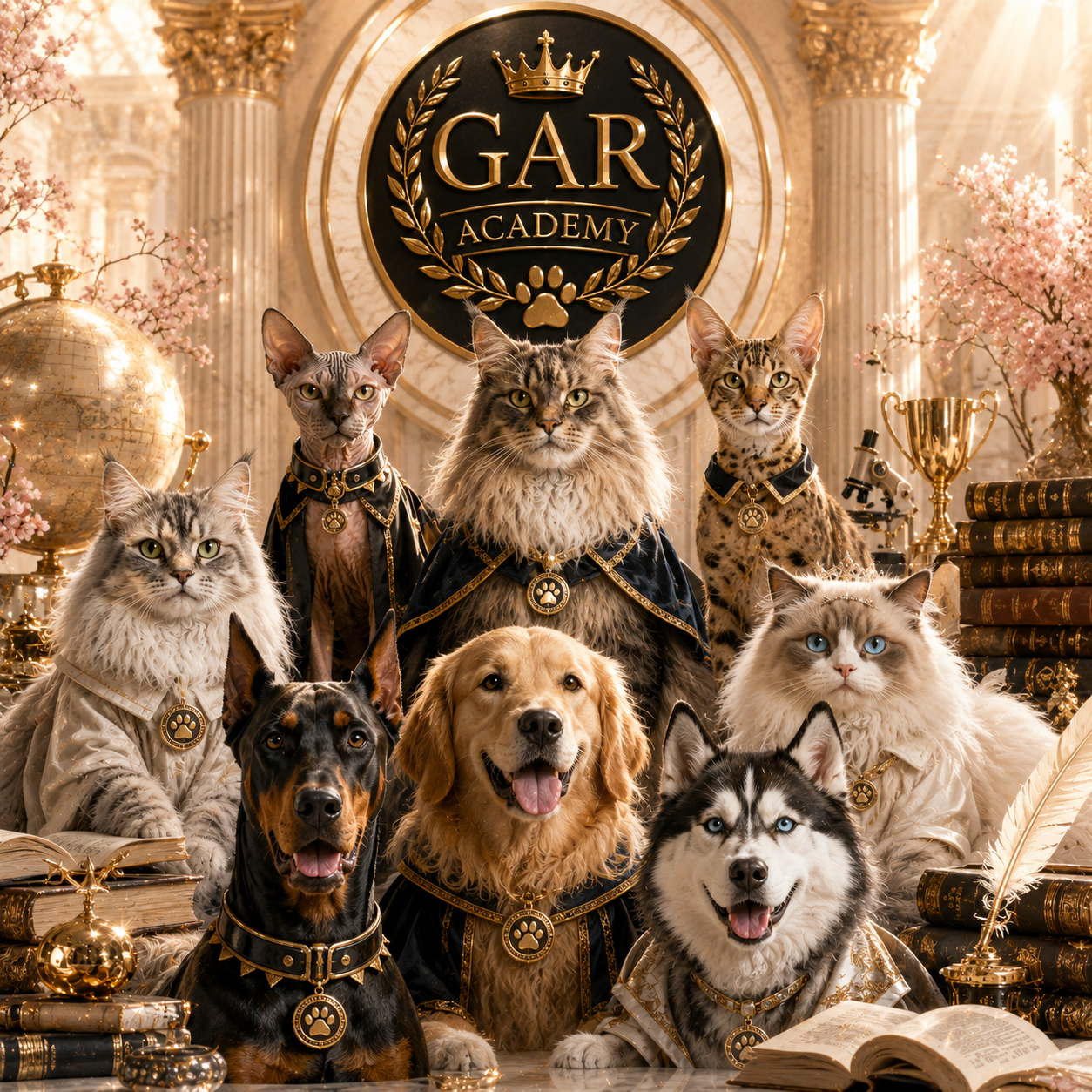 Яркая живая фотография кошки для курса GAR PROFI FELINOLOGY