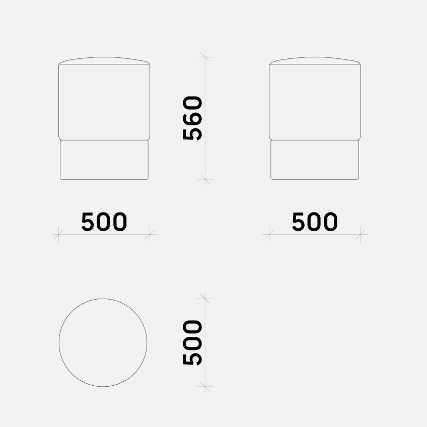 Пуф Pail от бренда Simple Form — стильный и функциональный элемент интерьера. Размеры: высота 56 см, ширина 50 см. Идеально подходит для гостиной, спальни или офиса. Современный дизайн и удобство в использовании.