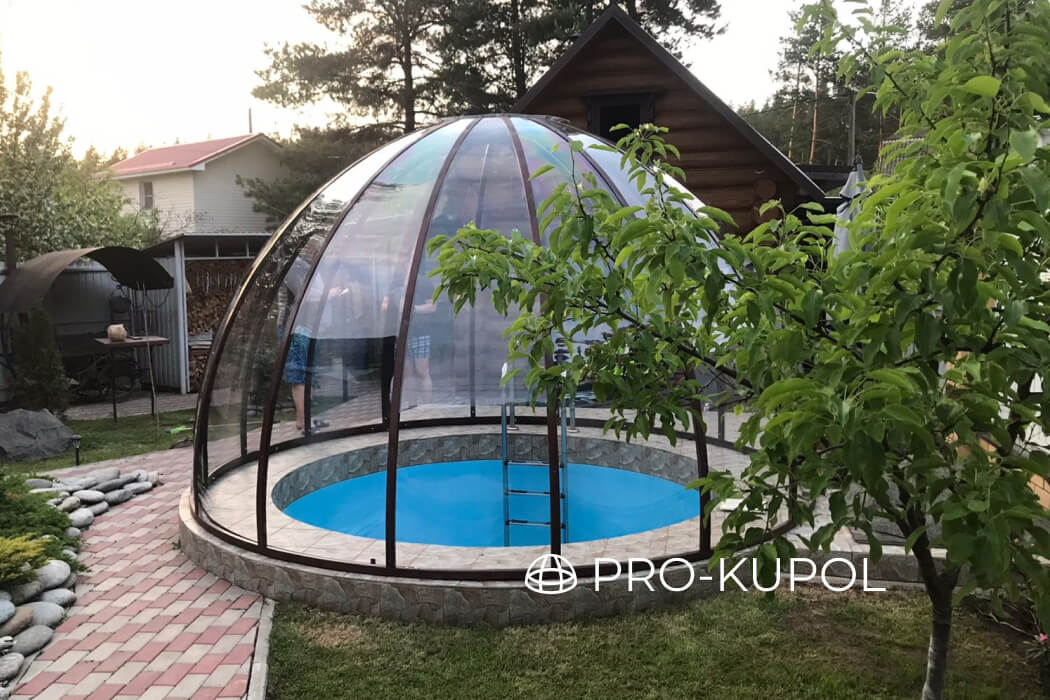 Павильон купол для бассейна