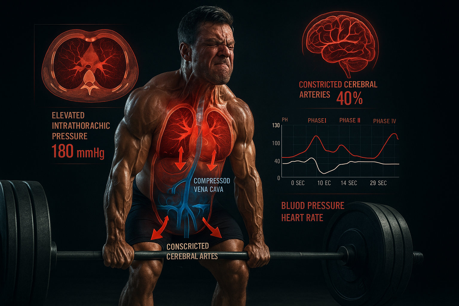  Задержка дыхания на силовых упражнениях и эффект Вальсальвы