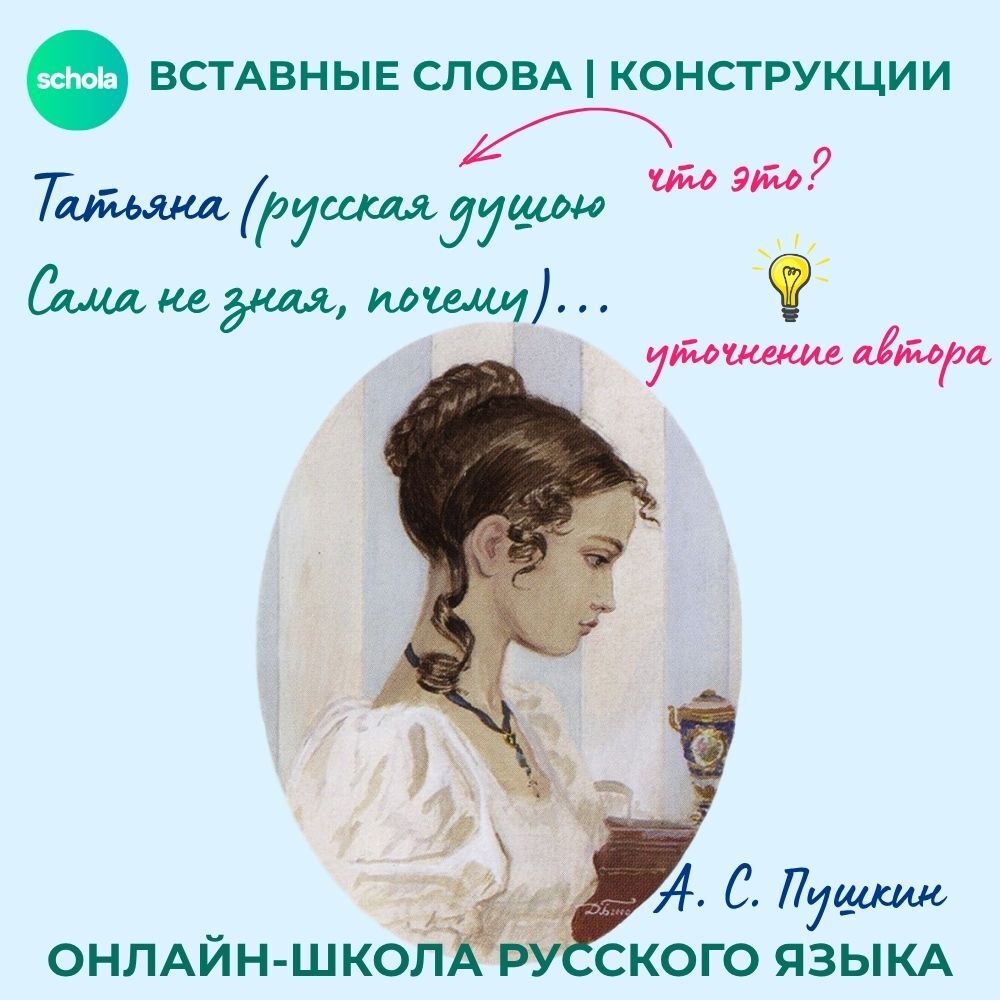 Пунктуация вставных конструкций