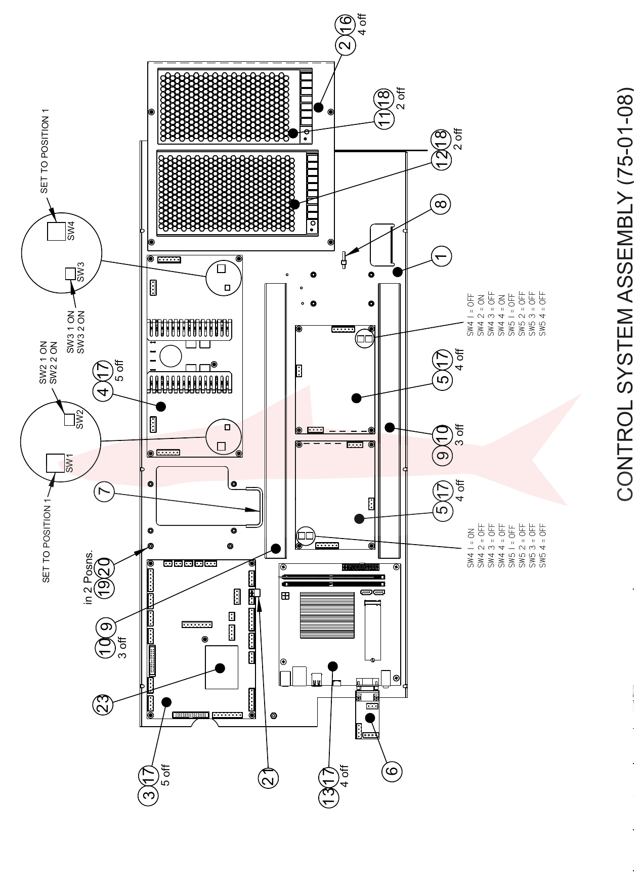 Morgana AutoCreaser Pro 33A 75-01-08 Control System Assembly — схема деталей