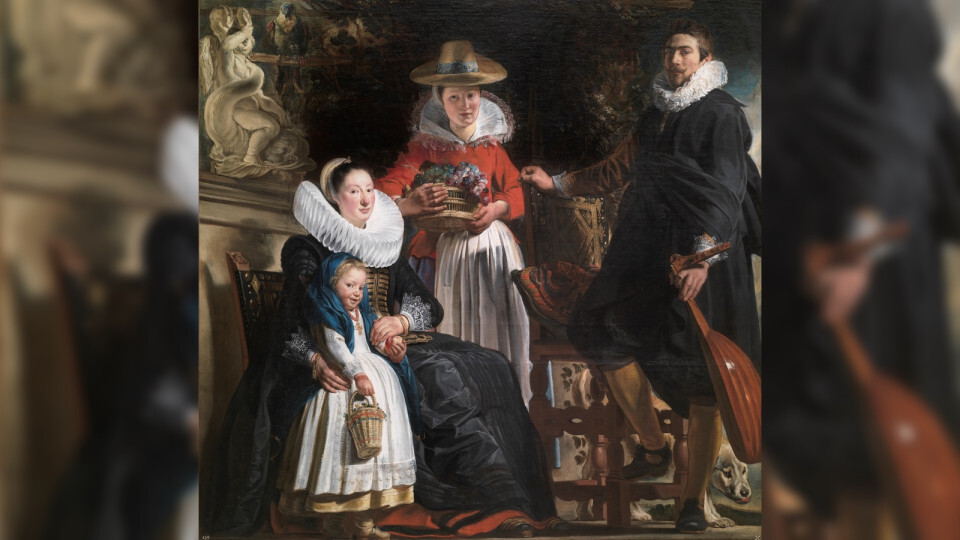 Якоб Йорданс. Портрет семьи художника. 1621