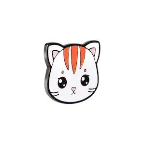 металлический значок в виде кота