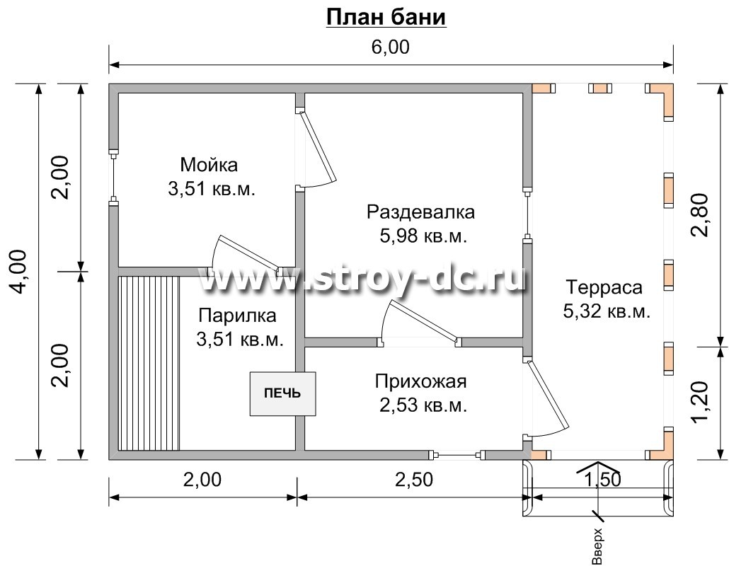 Баня 24 кв м проект