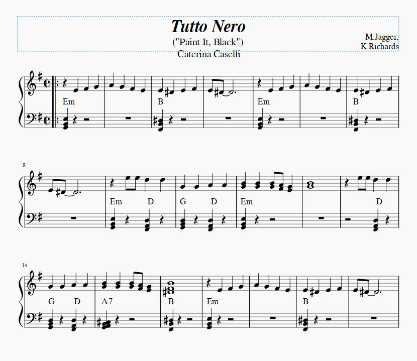 Tutto Nero (Paint it, Black)