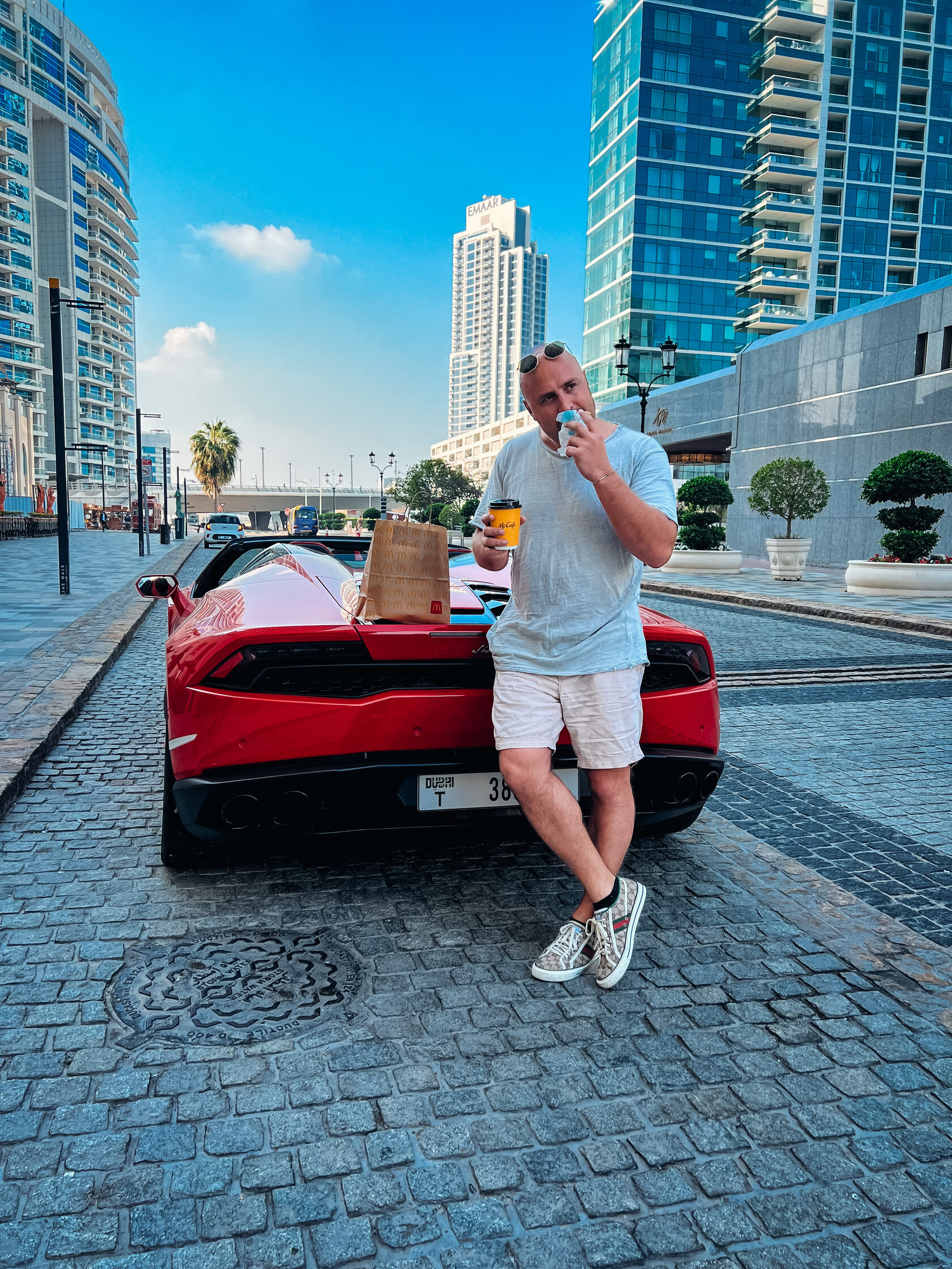 Igor Graf with supercar in Dubai