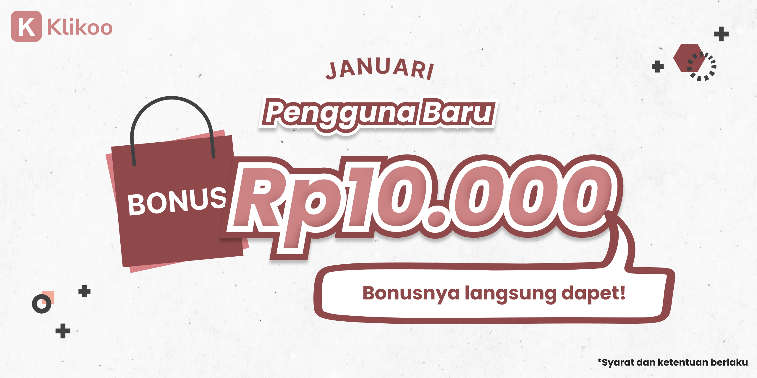 Bonus 10k untuk Agen Baru di bulan Januari — Klikoo Promo