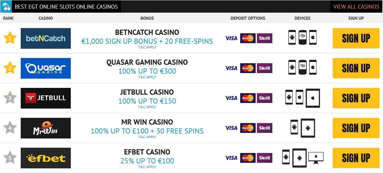 Egt free online casino games