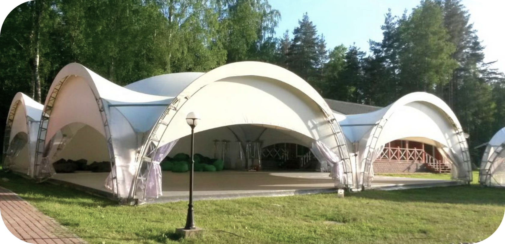 Бескаркасные палатки — работаем по всей России!