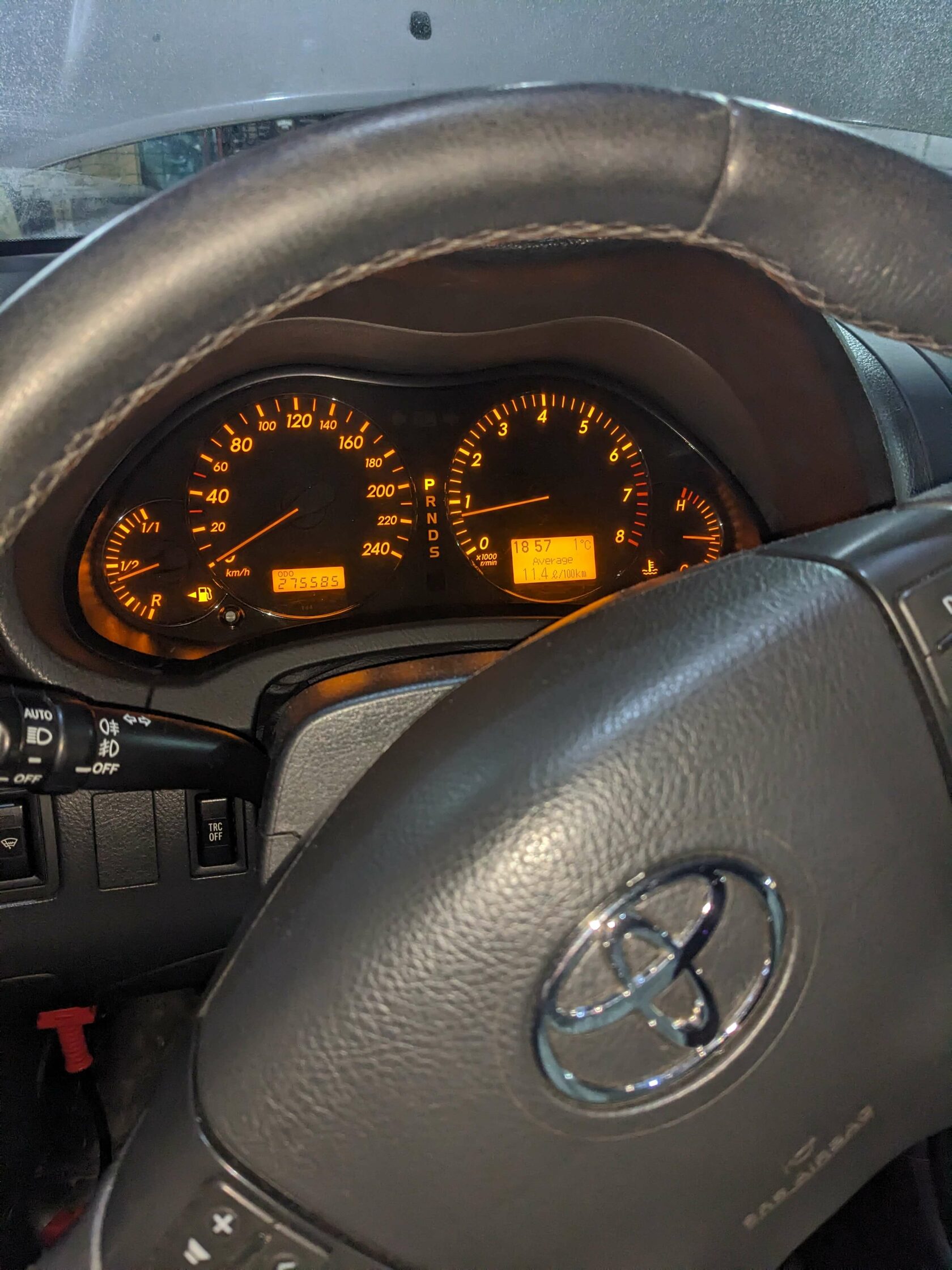 Фиксация пробега Toyota Avensis