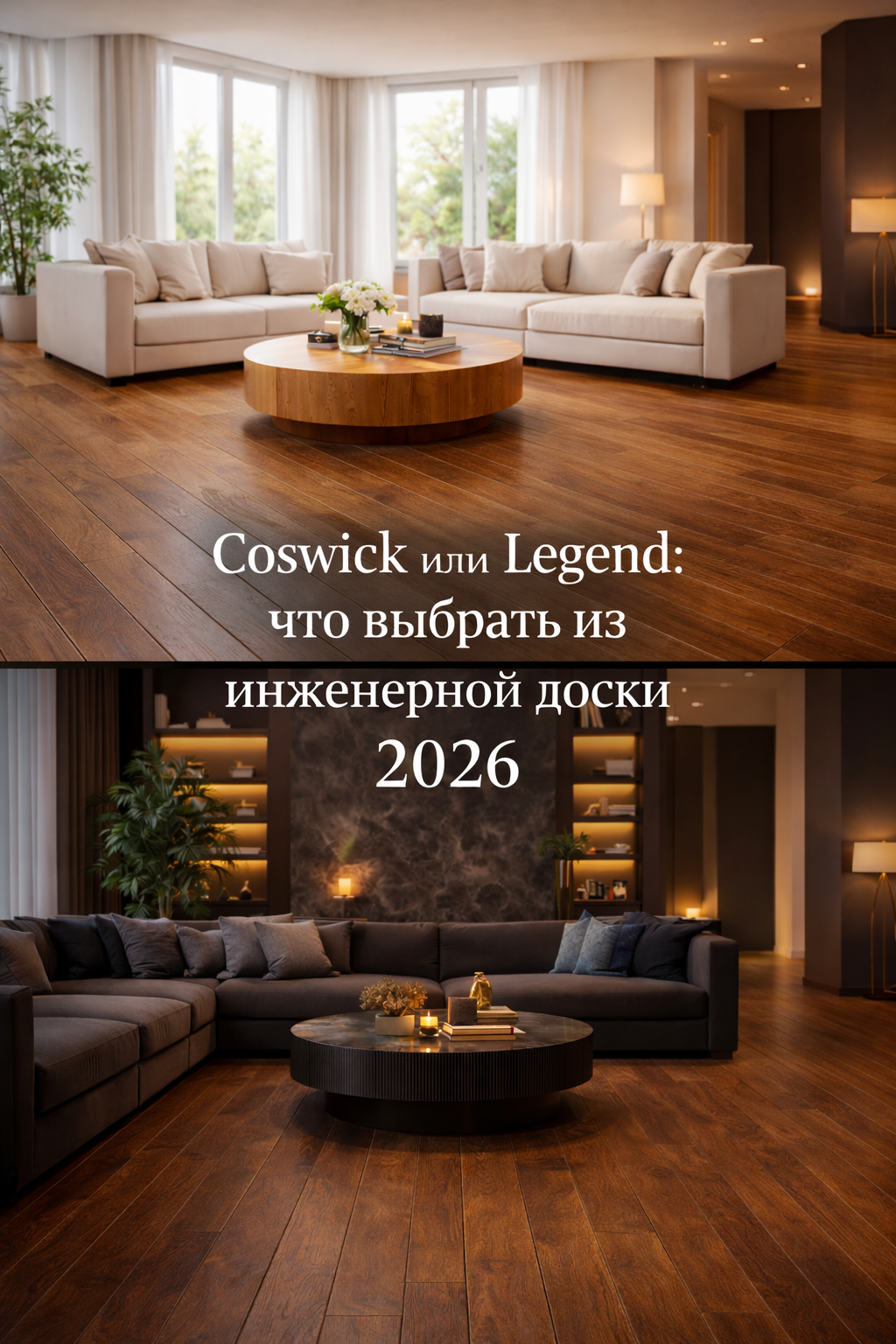 Какую инженерную доску выбрать в СПб: Coswick или Legend. Отличия по покрытию, стабильности и селекциям дуба, консультация Parket Brothers, доставка по РФ.
