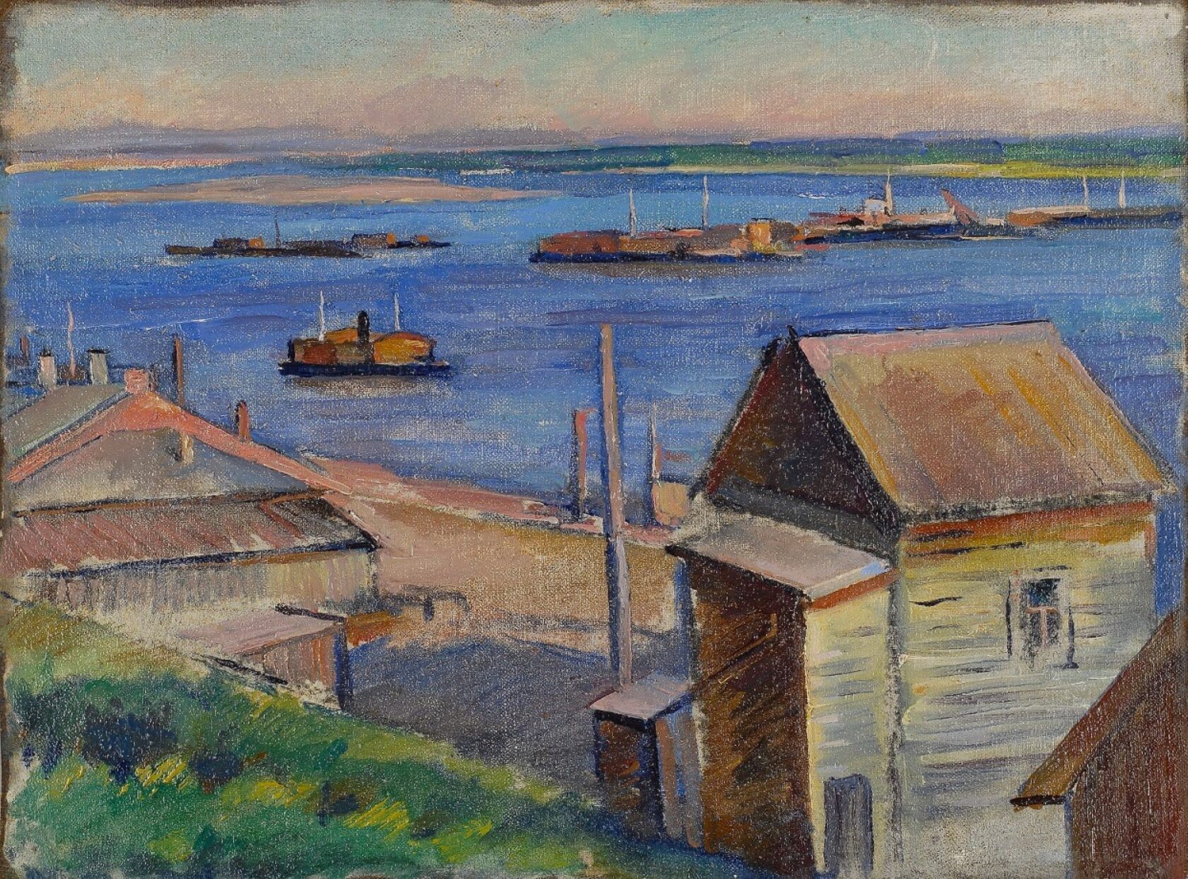 Ястржембский А.С. Вид на Нижний Новгород. 1930-е