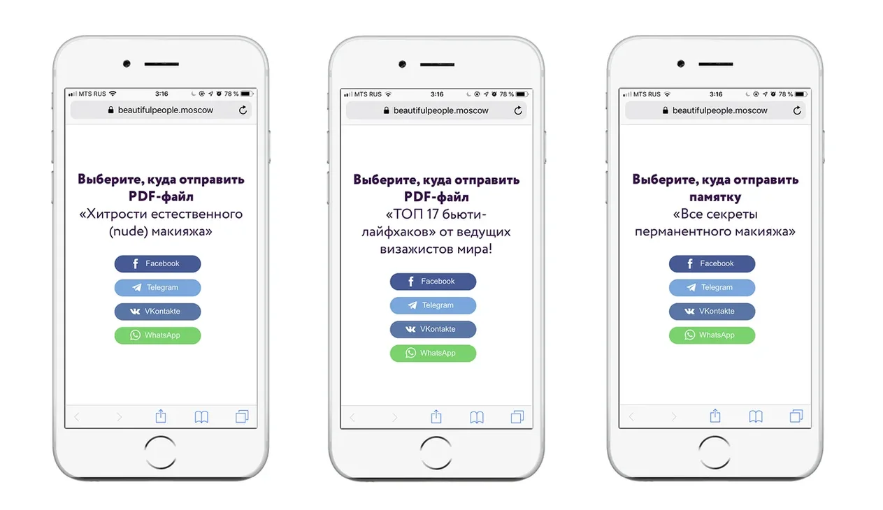 Мини-лендинги для лид-магнитов с виджетом подписки