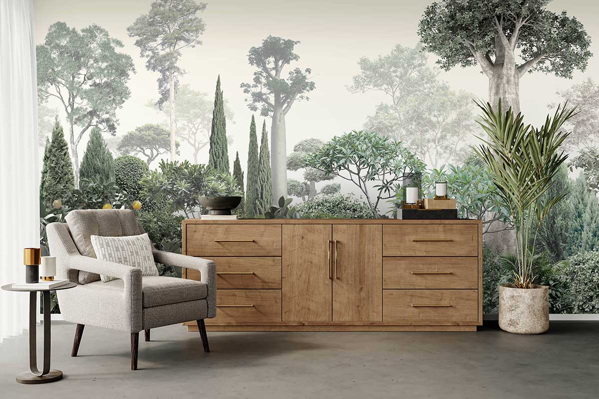 обои с деревьями, обои тропики