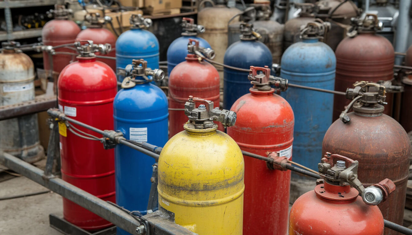 Заправка баллонов пропаном