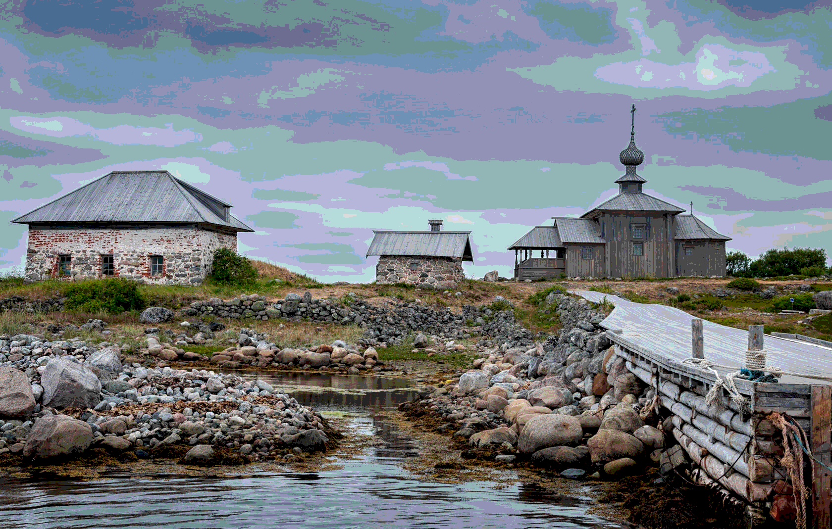 Белое море у Соловецких островов
