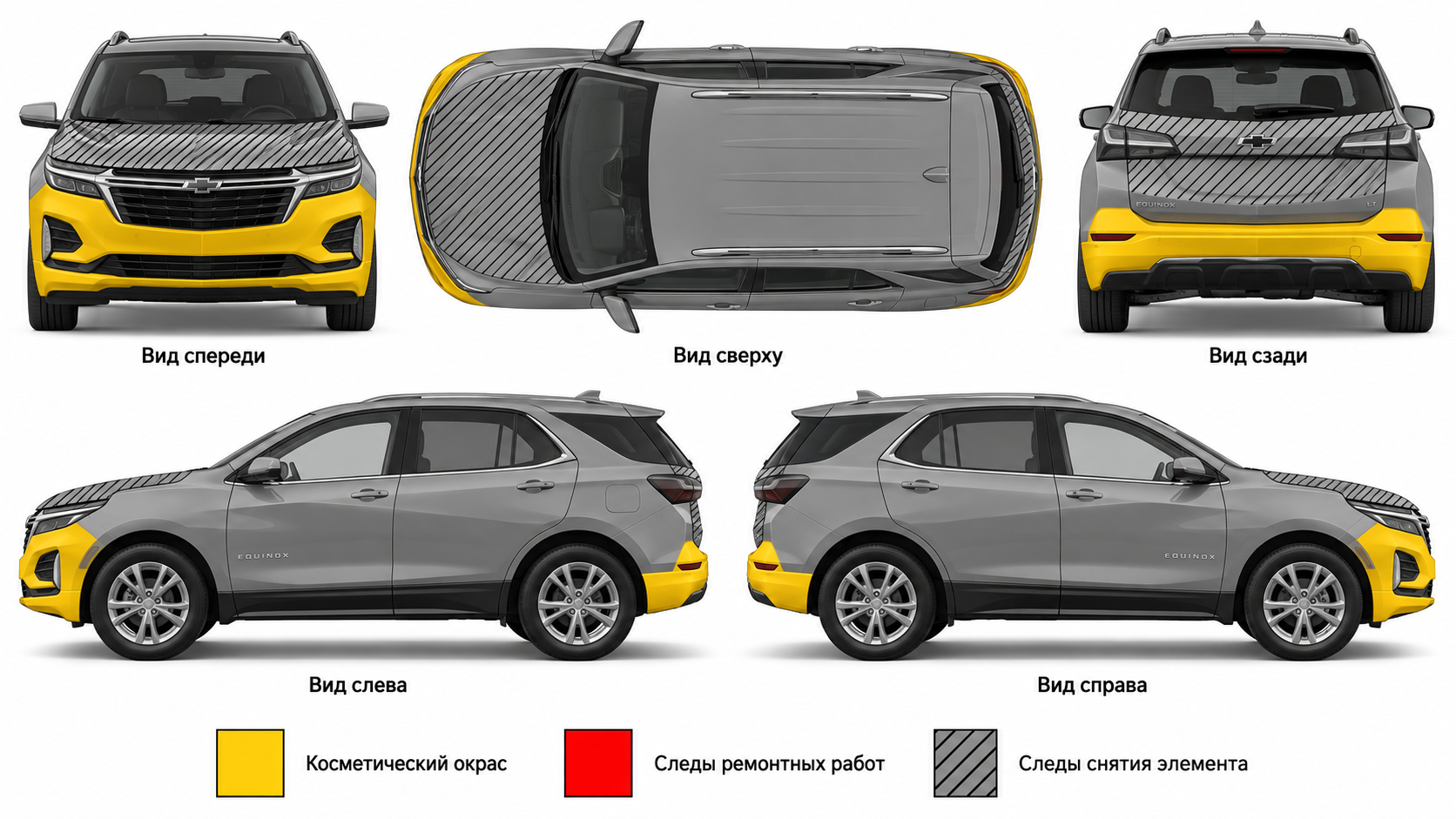 Карта ЛКП Chevrolet Equinox